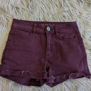 American Eagle Hi-rise Shortie Jean Shorts